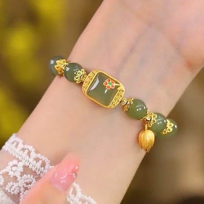 🔥 HOT SALE 🔥Hotan Jade Perlenarmband
