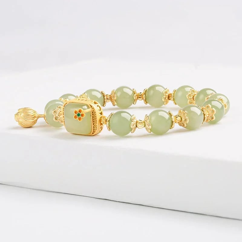 🔥 HOT SALE 🔥Hotan Jade Perlenarmband