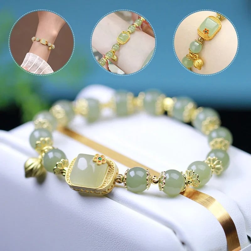 🔥 HOT SALE 🔥Hotan Jade Perlenarmband