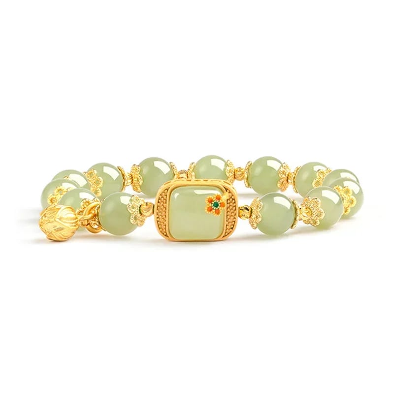🔥 HOT SALE 🔥Hotan Jade Perlenarmband