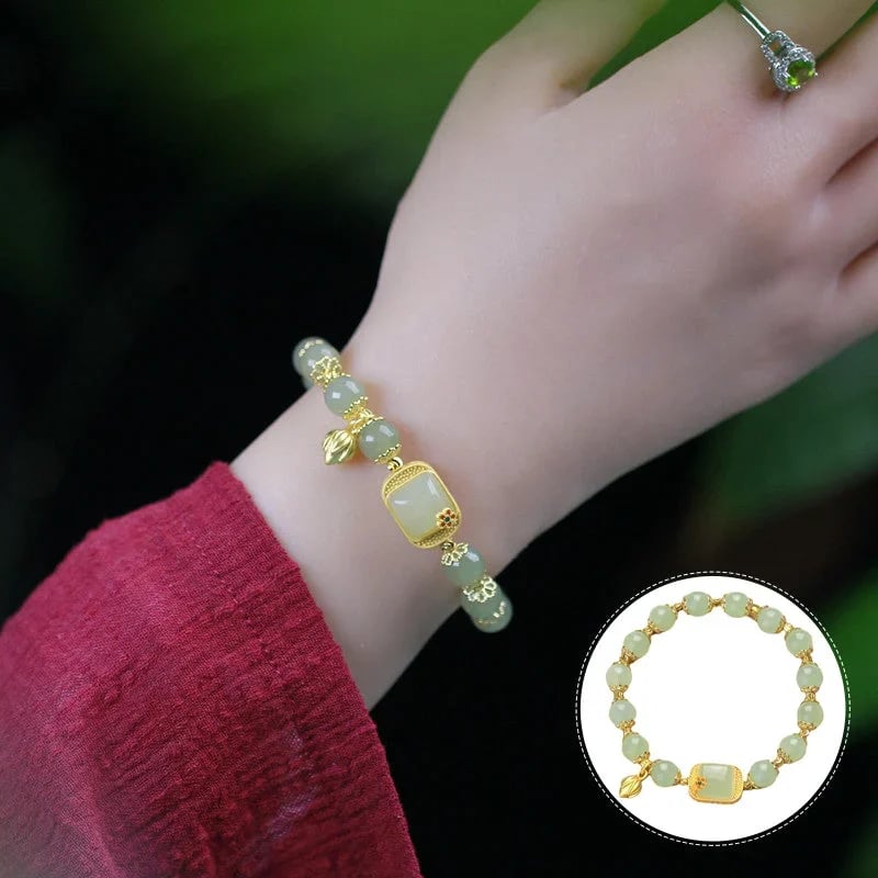 🔥 HOT SALE 🔥Hotan Jade Perlenarmband
