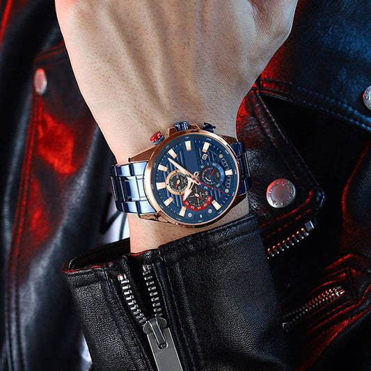 ⌚Men's Quartz Steel Band Watch