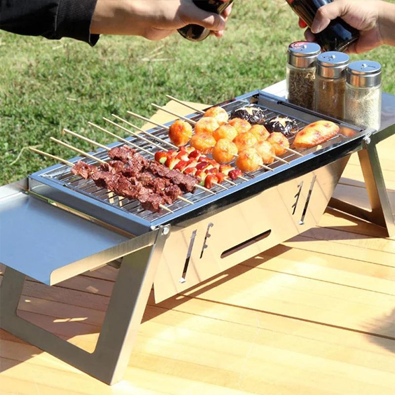 🔥🔥🔥Klappbarer Edelstahl-Grill für draußen