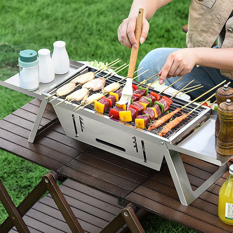🔥🔥🔥Klappbarer Edelstahl-Grill für draußen