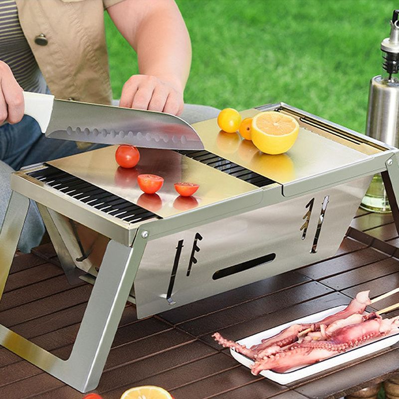 🔥🔥🔥Klappbarer Edelstahl-Grill für draußen
