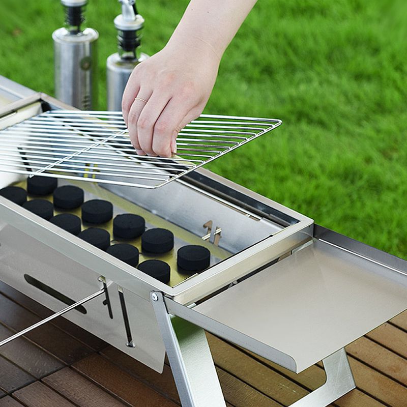 🔥🔥🔥Klappbarer Edelstahl-Grill für draußen