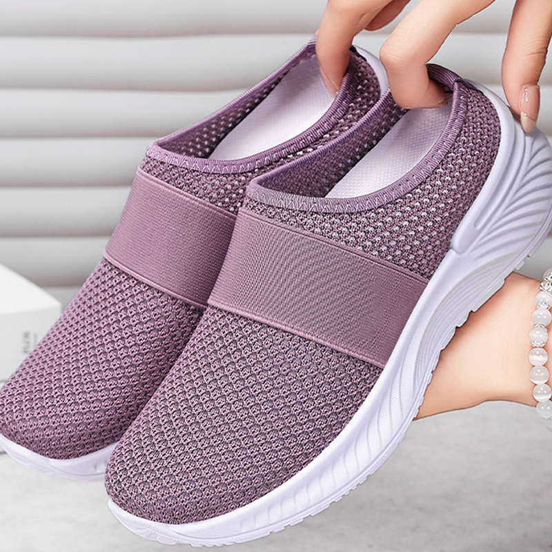 👟 LIMITED-TIME 50% RABATT! ✨ Orthopädische Damen-Slipper – Rutschfest, Atmungsaktiv, Leicht ✨
