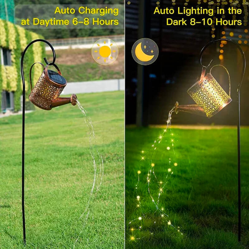 💧 50% RABATT! ☀️ Solar-Wasserfallleuchten – 8 Lichtmodi, Wetterfest & Künstlicher Wasserfalleffekt für den Garten ✨