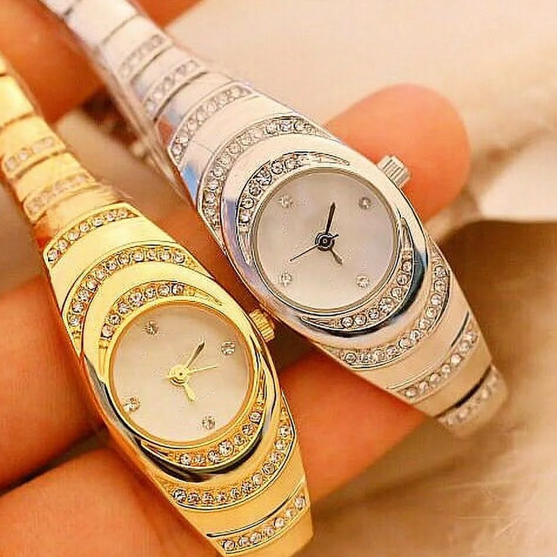 ⌚💎Damen-Armbanduhr mit Strasssteinen