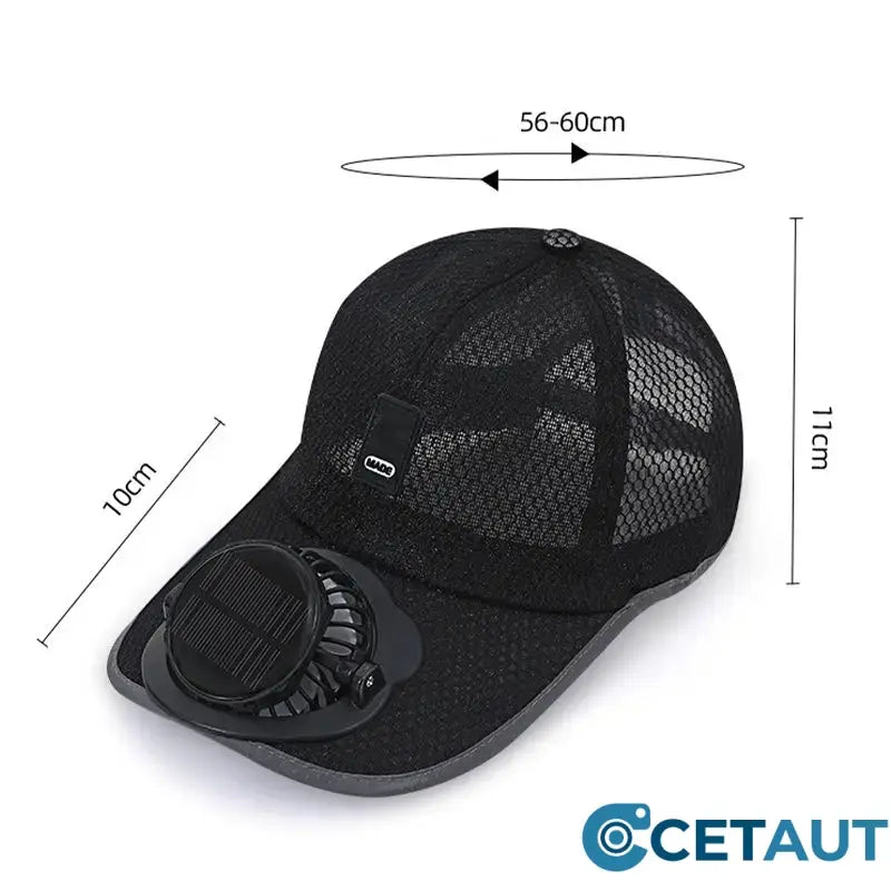 🧢 LIMITIERTES ANGEBOT: 50% RABATT! ☀️ Baseballkappe mit Solarventilator – 360° Drehbar, Bis Zu 16h Laufzeit & UPF50+ ✨