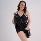 👙💥 ZEITLICH BEGRENZT: 50% RABATT! Damen Bedrucktes Ärmelloses V-Ausschnitt Badekleid – Integrierte Shorts, schmeichelhafter Schnitt, schnelltrocknend ✨