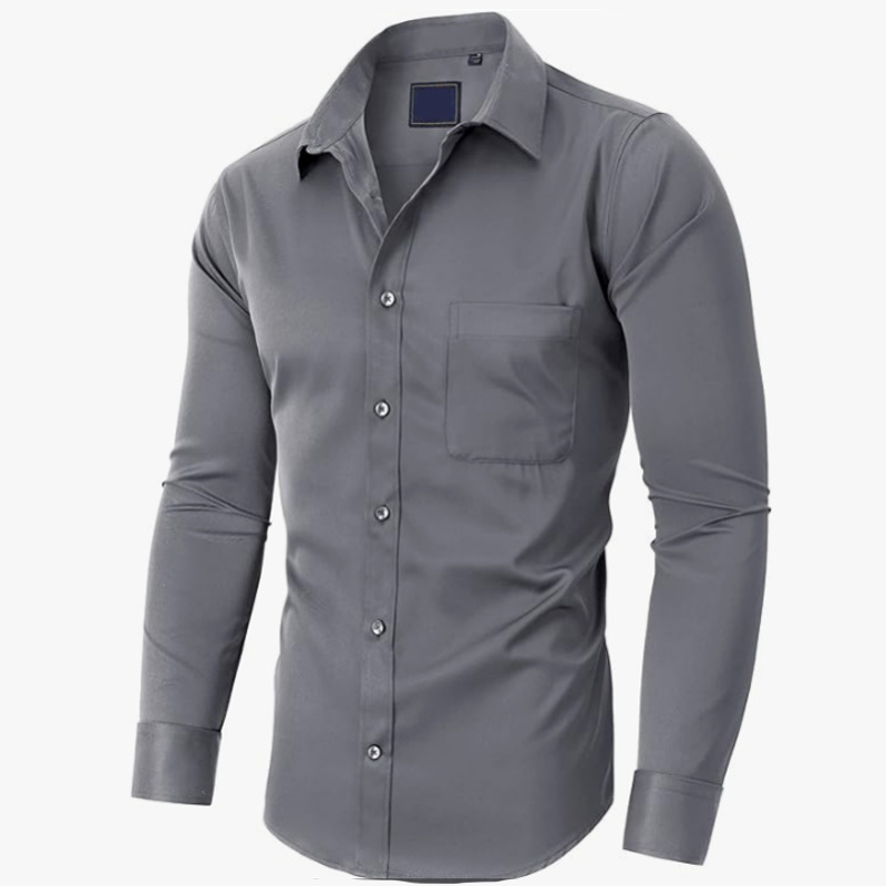 👔 50% RABATT! ⏰ Klassisches Herrenhemd zum Unterziehen – Langarm, Unifarbe, bequem & zeitlos – Perfekt für Büro, Freizeit oder als Grundlage für jedes Outfit ✨