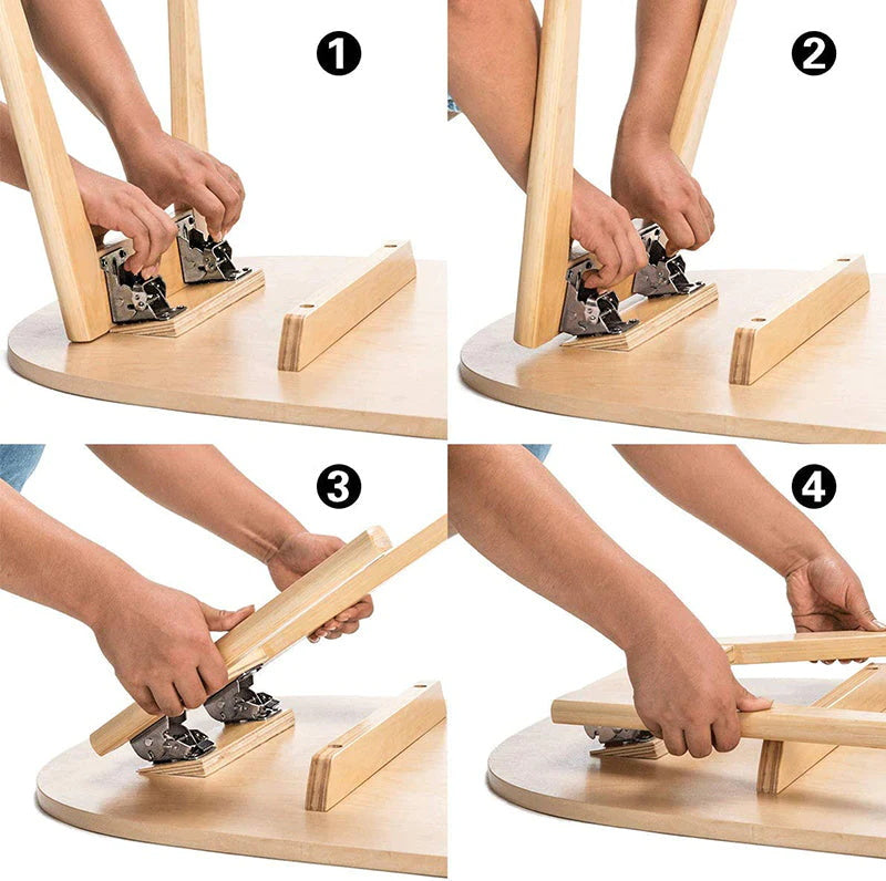 🪑 KAUFE 2, ERHALTE 1 GRATIS! 🔧 Selbstverriegelnde Scharniere – 90° Faltbar, Robustes Metall & Platzsparend Ideal Für Wohnmobile & Möbel 🏠