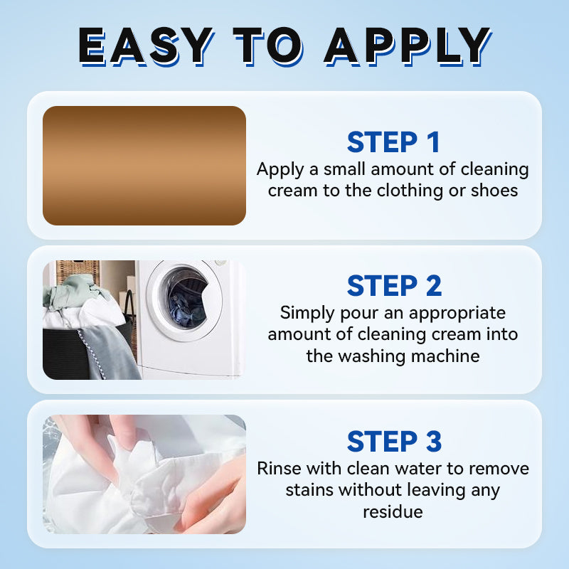 👕👟 Allzweckreinigungspaste für Kleidung und Schuhe – Effektiv & einfach zu verwenden ✨