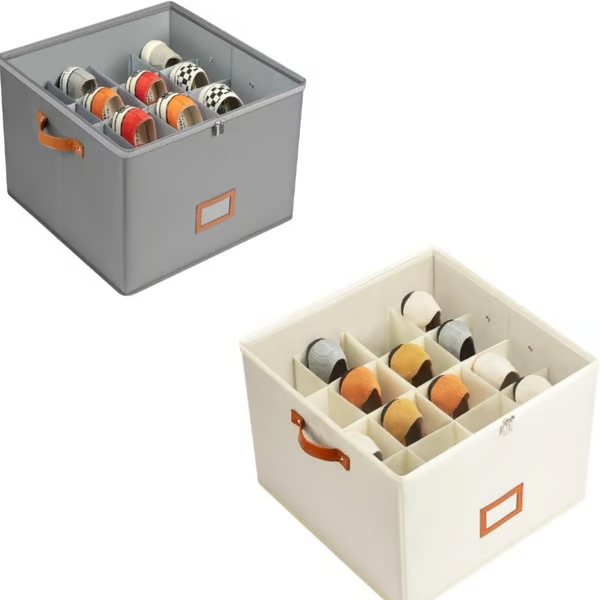 👟 50% RABATT! 🧺 Schuh-Aufbewahrungsbox aus Stoff – Zusammenklappbar, staubdicht & atmungsaktiv – Ideal für Schränke & Schlafzimmer ✨