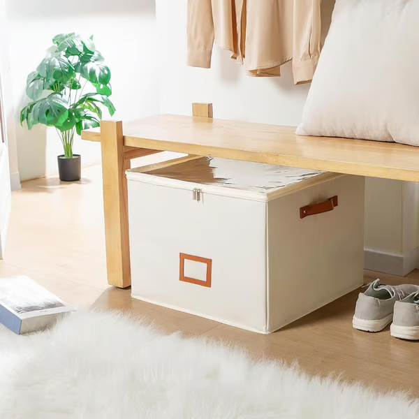 👟 50% RABATT! 🧺 Schuh-Aufbewahrungsbox aus Stoff – Zusammenklappbar, staubdicht & atmungsaktiv – Ideal für Schränke & Schlafzimmer ✨