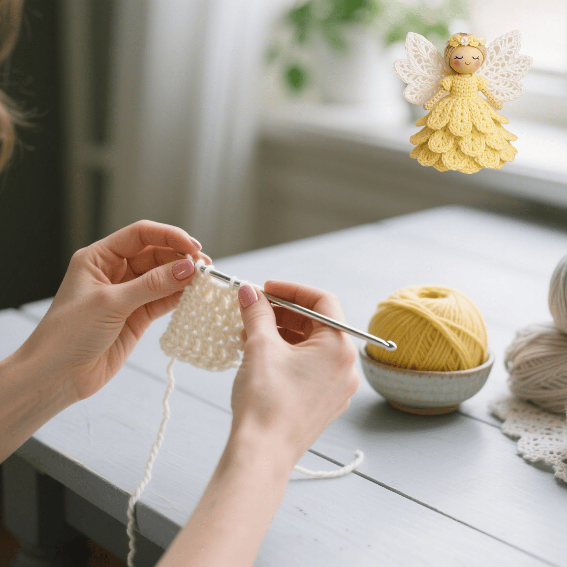 🔥50% RABATT🎁Häkeln Sie Ihren eigenen Engel – Komplettes Bastelset