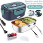 Tragbare Heiz-Lunchbox mit Edelstahl-Einsatz – Trockene Erwärmung, 12V/220V & doppelte Spannung – Ideal für Auto, Büro & Reisen ⚡