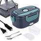 Tragbare Heiz-Lunchbox mit Edelstahl-Einsatz – Trockene Erwärmung, 12V/220V & doppelte Spannung – Ideal für Auto, Büro & Reisen ⚡