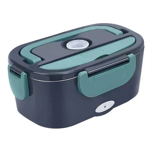 Tragbare Heiz-Lunchbox mit Edelstahl-Einsatz – Trockene Erwärmung, 12V/220V & doppelte Spannung – Ideal für Auto, Büro & Reisen ⚡