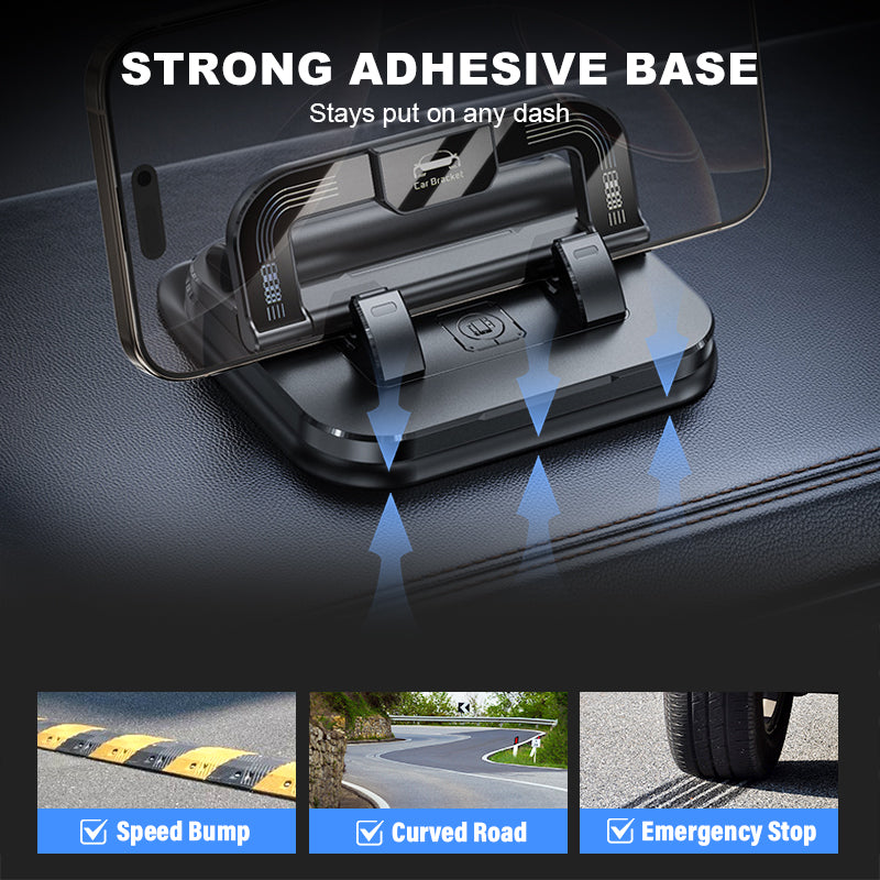 ✨ 360° drehbarer, faltbarer Handyhalter – Universelles Design, rutschfeste Unterseite, geeignet für Schreibtisch, Auto und Reisen 🚗💻