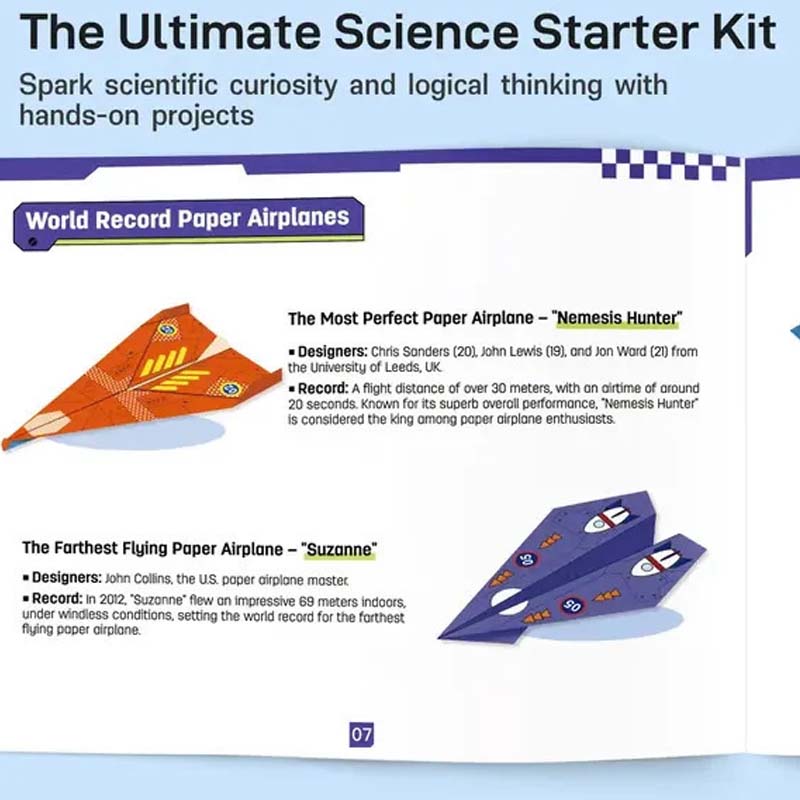 ✈️ 50% RABATT JETZT! ✨ Kreatives DIY-Papierfliegerset - Baue & Starte 10 Modelle, Pädagogisches STEM-Spielzeug für Kinder 6-12 Jahre 🧠🎯