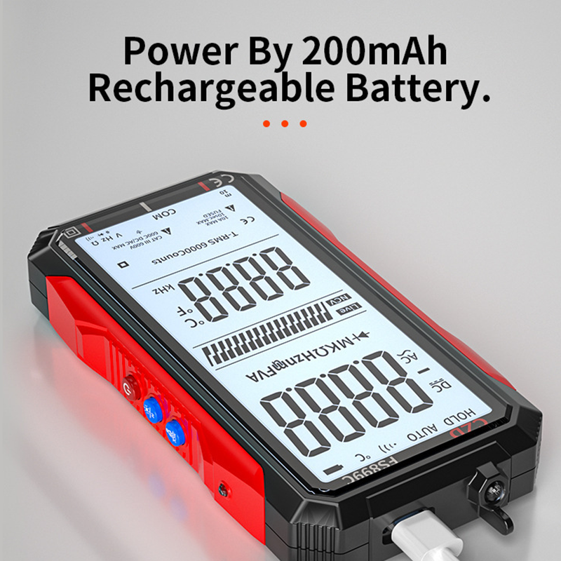 🔧 60% RABATT! ⚡ USB-Aufladbares Digitalmultimeter – Automatische Bereichswahl, LCD-Hintergrundbeleuchtung & Tragbares Design 🔋