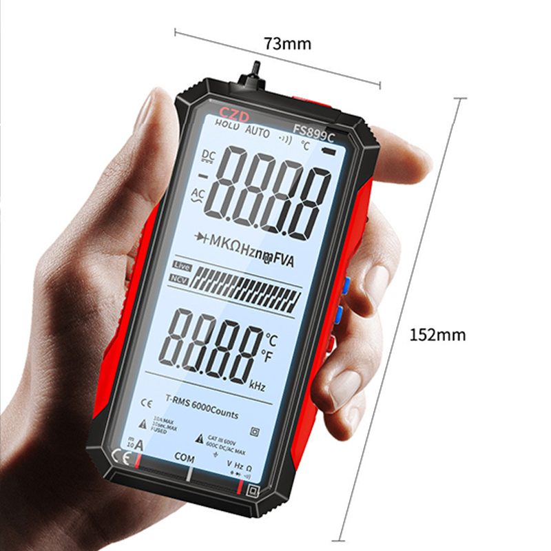 🔧 60% RABATT! ⚡ USB-Aufladbares Digitalmultimeter – Automatische Bereichswahl, LCD-Hintergrundbeleuchtung & Tragbares Design 🔋