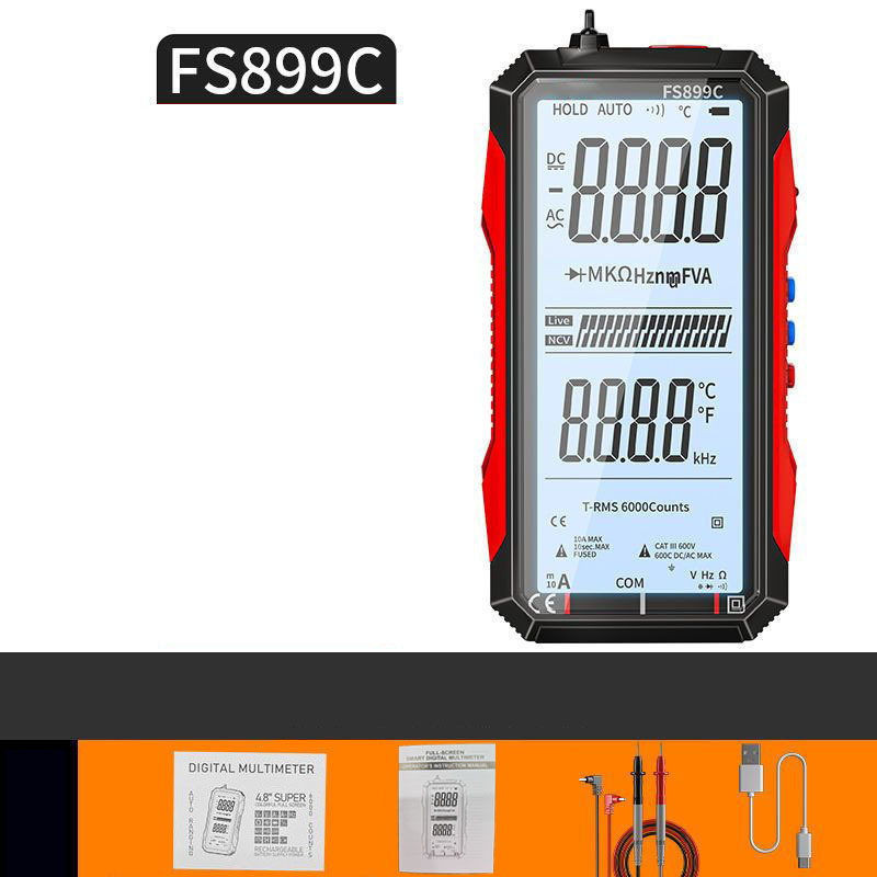 🔧 60% RABATT! ⚡ USB-Aufladbares Digitalmultimeter – Automatische Bereichswahl, LCD-Hintergrundbeleuchtung & Tragbares Design 🔋
