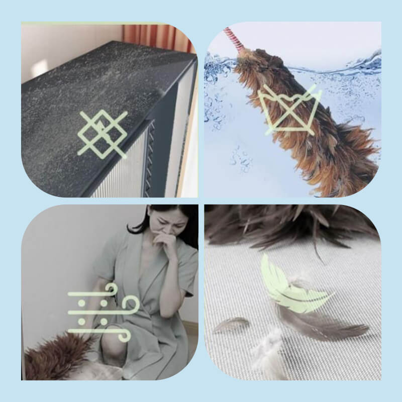 Einziehbare Vorrichtung zum Reinigen von Staub von Stäben