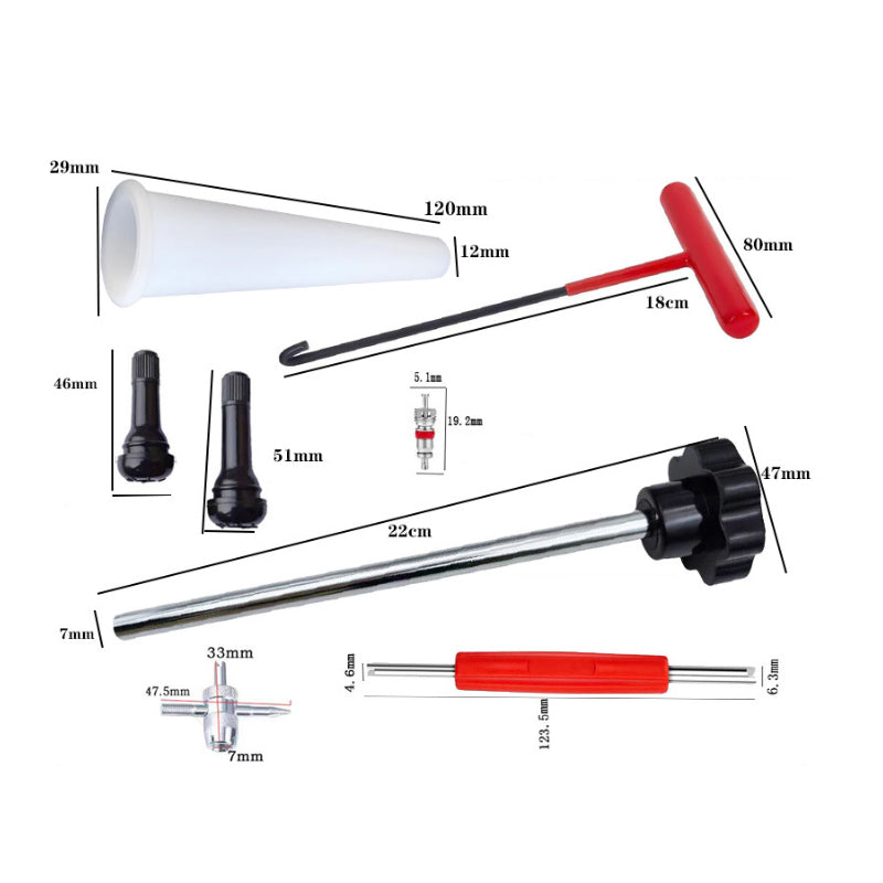 ❤️Black Friday SALE 50 % RABATT💥Schneller Reifenventilwerkzeugsatz