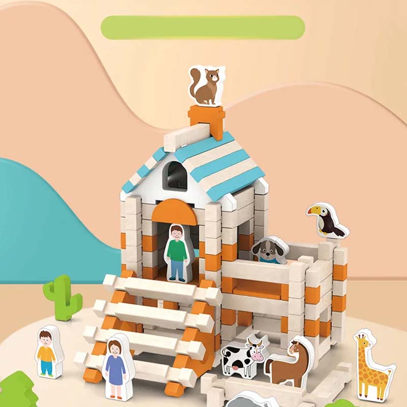 🔥Solange der Vorrat reicht 50 % Rabatt!🎉Pädagogische Holzbausteine