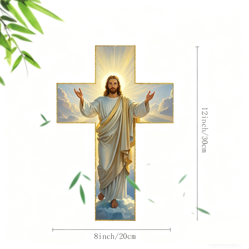 Retro-Wandkreuz mit Jesus Christus