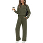 👚 60% RABATT! 👖 Damen-Set Top & Hose – Bequemer Rundhals, Verstellbare Kordel & Vielseitiger Style ✨
