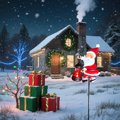 Solarbetriebene Weihnachtsmann-Gartensteckleuchte