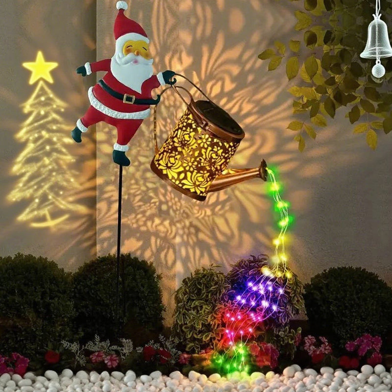 Solarbetriebene Weihnachtsmann-Gartensteckleuchte