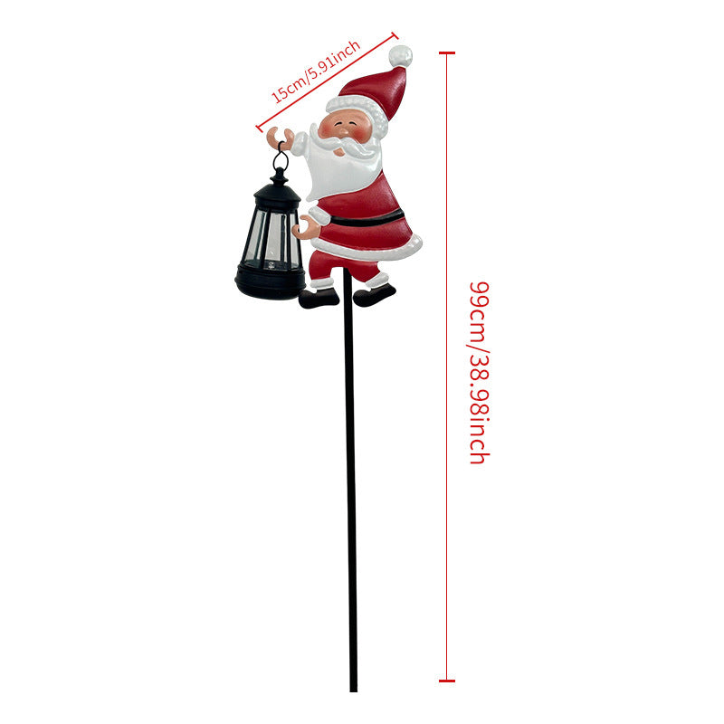 Solarbetriebene Weihnachtsmann-Gartensteckleuchte
