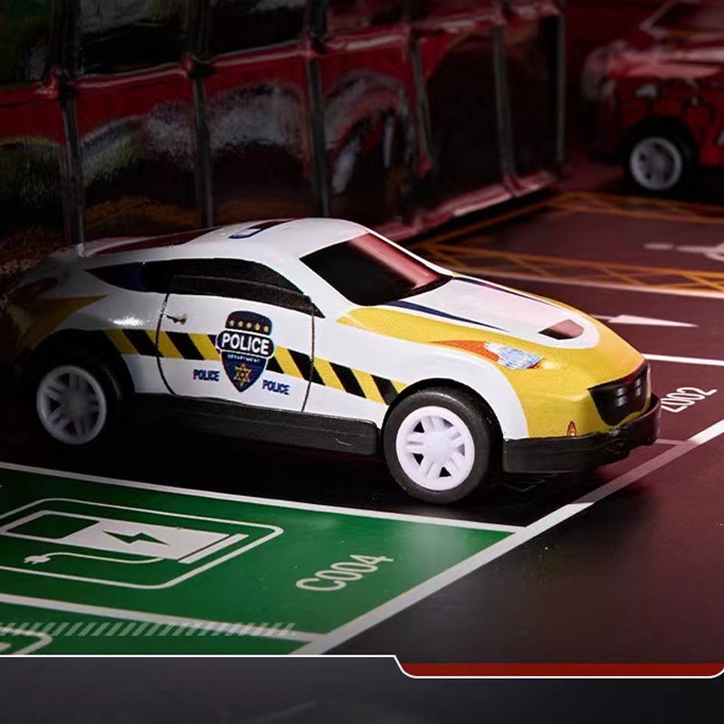 48 Mini-Rückzugautos mit integrierter Garage