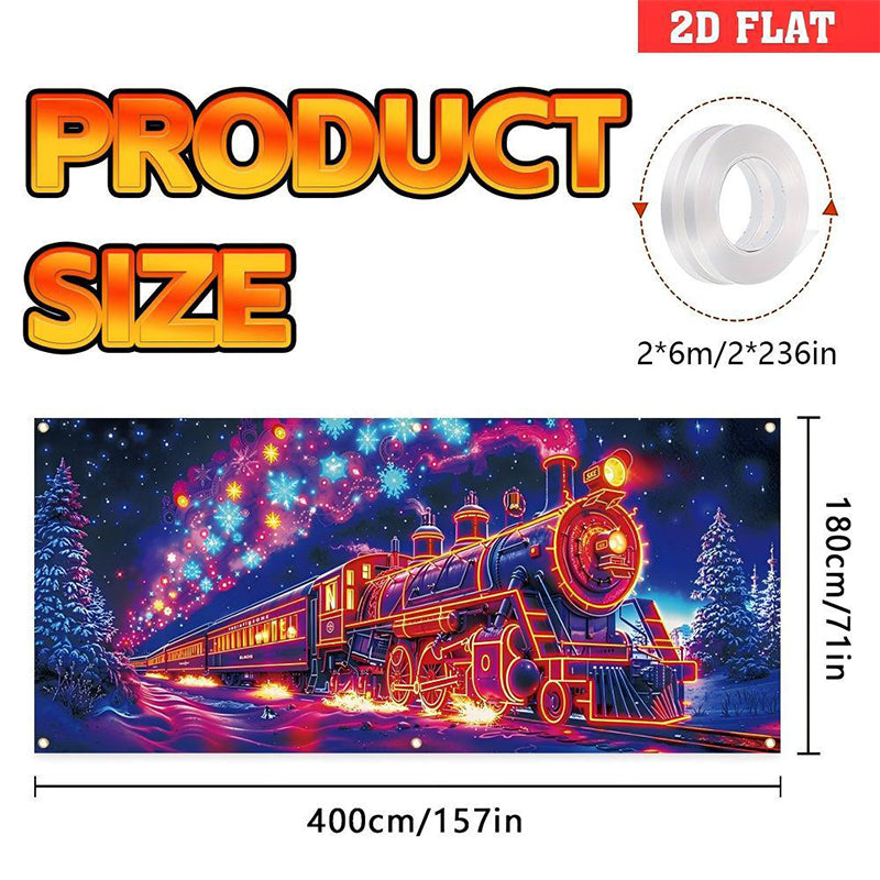 🔥Solange der Vorrat reicht 60 % Rabatt!🎉UV-fluoreszierendes Weihnachtsbanner