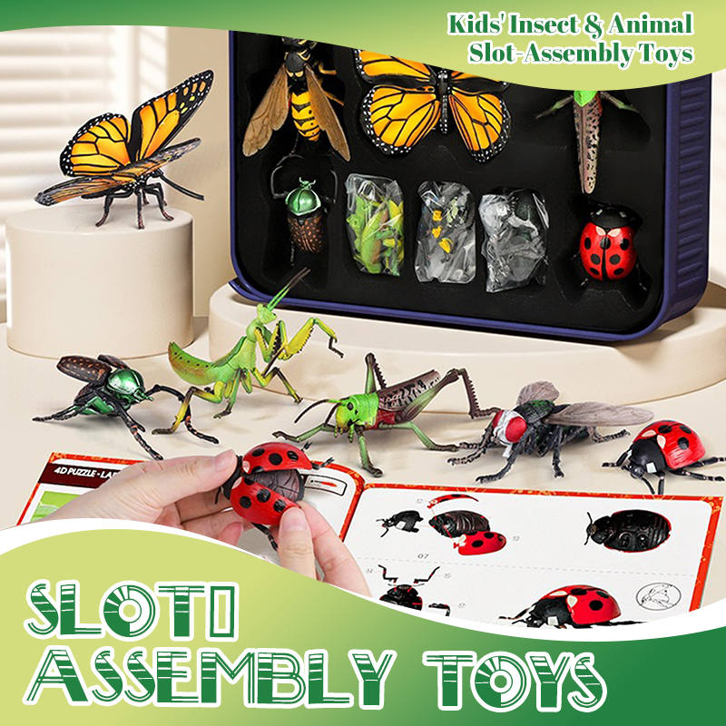 Black Friday Sale🚀 Kinderspielsachen für Kinder insekten und tierische Slot-Assembly