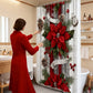 🎄Weihnachten 50% Rabatt 🎉Weihnachtsroter Druck Feiertags-Duschvorhang