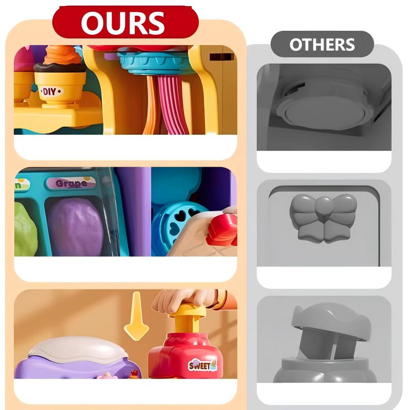 🎄 Weihnachtsaktionen 🎄——💖DIY-Eiscreme-Knete-Set für Kinder