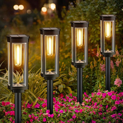 💎 56% RABATT! 💎 Solar-Gartenleuchte mit Filament-Optik – Wasserdicht (IP65), bis zu 14 Std. Licht & Retro-Design für Wege, Rasen & Hof 🌞💡