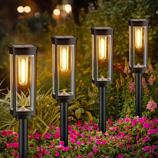 💎 56% RABATT! 💎 Solar-Gartenleuchte mit Filament-Optik – Wasserdicht (IP65), bis zu 14 Std. Licht & Retro-Design für Wege, Rasen & Hof 🌞💡
