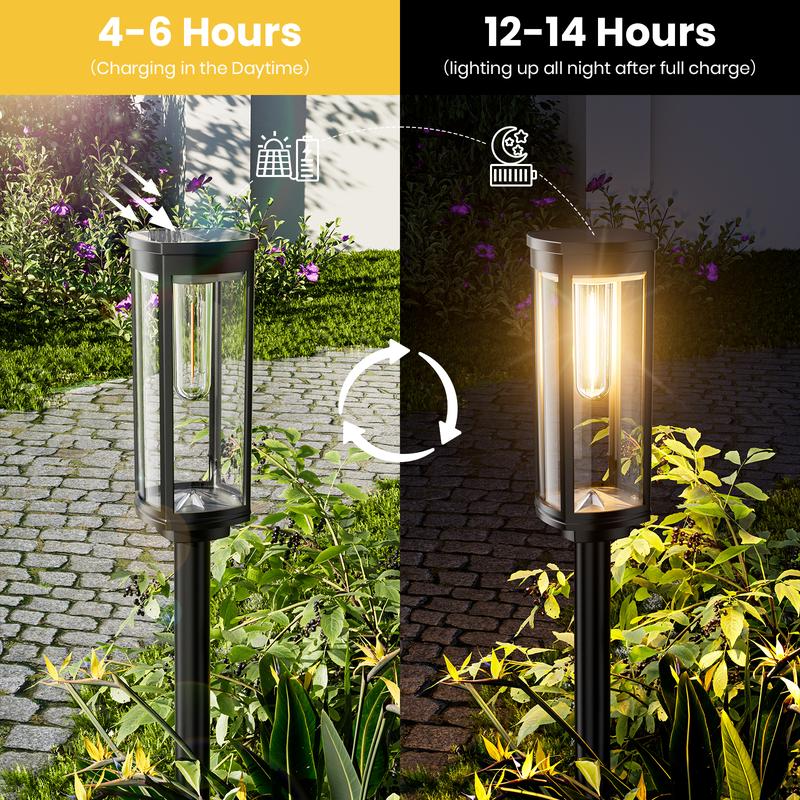 💎 56% RABATT! 💎 Solar-Gartenleuchte mit Filament-Optik – Wasserdicht (IP65), bis zu 14 Std. Licht & Retro-Design für Wege, Rasen & Hof 🌞💡