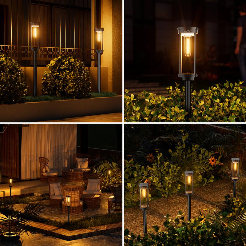💎 56% RABATT! 💎 Solar-Gartenleuchte mit Filament-Optik – Wasserdicht (IP65), bis zu 14 Std. Licht & Retro-Design für Wege, Rasen & Hof 🌞💡