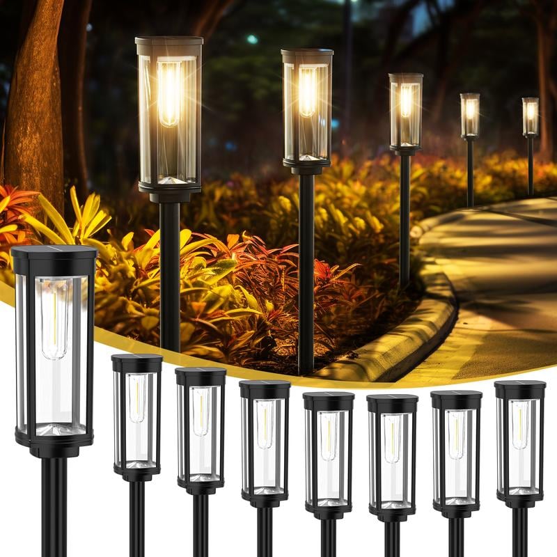 💎 56% RABATT! 💎 Solar-Gartenleuchte mit Filament-Optik – Wasserdicht (IP65), bis zu 14 Std. Licht & Retro-Design für Wege, Rasen & Hof 🌞💡