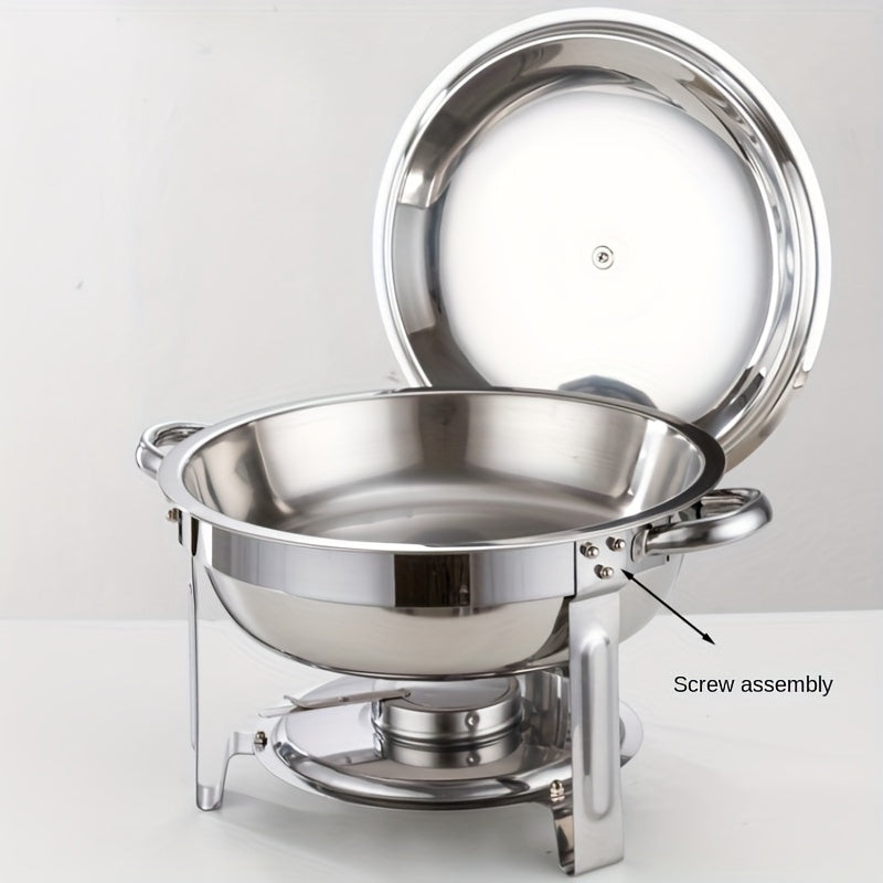 🔥 JETZT 50 % RABATT! 🎄 Buffet-Set mit Warmhaltefunktion aus Edelstahl – gleichmäßige Hitzeverteilung und langlebig, perfekt für Feste und Partys ✨