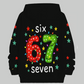 ⌛ Nur noch 3 Tage – 50 % auf alles! ⏰Kinder Weihnachts-Kapuzenpullover mit „67“ Grafik-Print