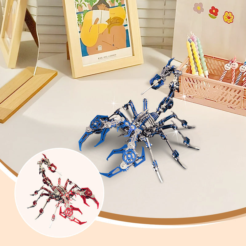 📢📢48 % Rabatt !!!✨3D-Metallpuzzle-Bausatz „Skorpion“ – Mechanisches Modell zum Zusammenbauen